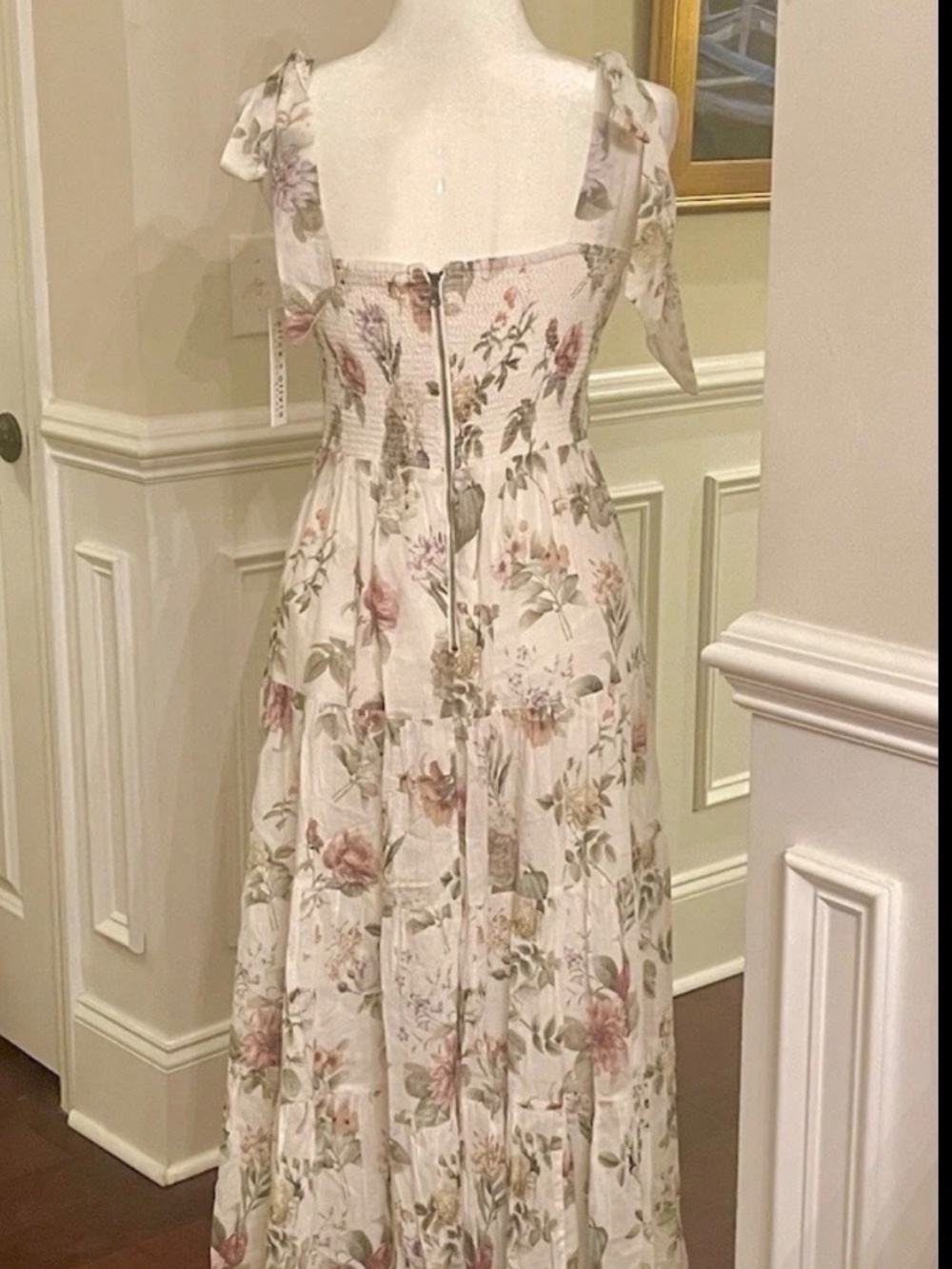 Alice + Olivia Monnie Maxi Dress Floral Sweet Nothings Fairytale Easy Luxury 6 - Picture 7 of 16